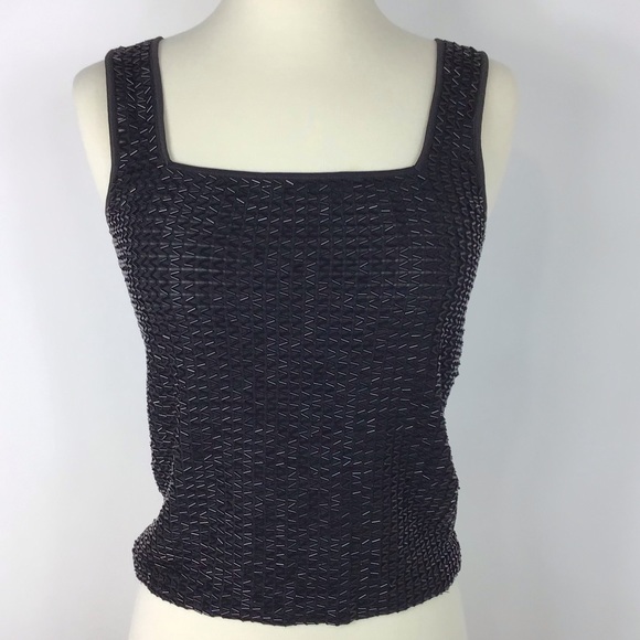 Beaded 90’s tank top disco party S festival Whimsigoth rave - Picture 3 of 7